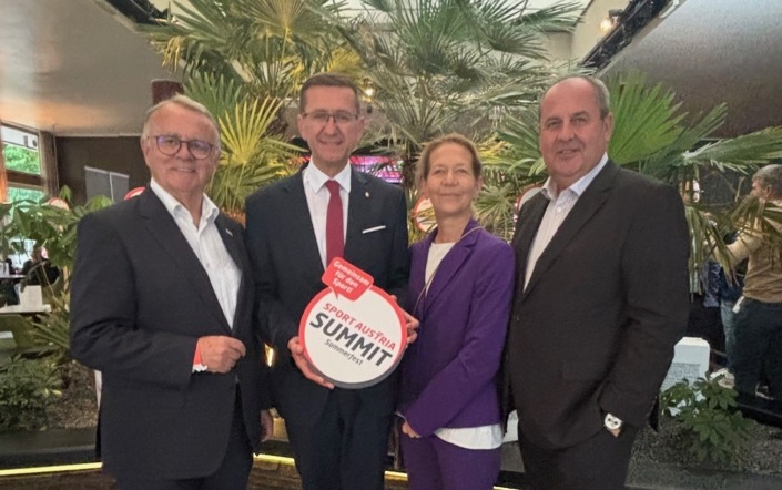 Wirtschafts- und Sport-Landesrat Markus Achleitner beim Sport Austria Summit von Sport Austria – Foto: Land OÖ
