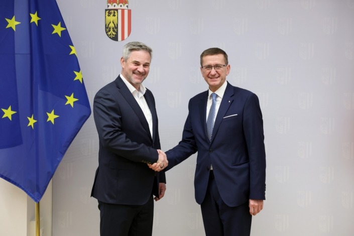 Harald Gottsche zu Besuch – Foto: Land OÖ