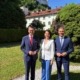 Wirtschafts-Landesrat Markus Achleitner, Landeshauptfrau Karoline Edtstadler und Wirtschaftsminister Wolfgang Hattmannsdorfer.